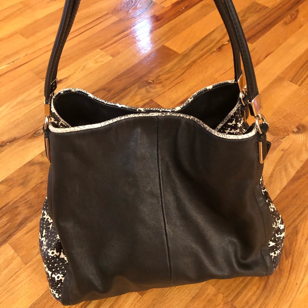 Authentic Coach Python Bag Black & White - image 1